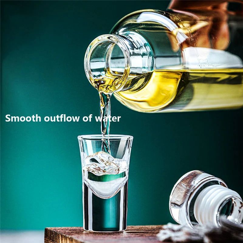 Outdoor Sport Glass Water Bottle - ABUN Sportwasserflasche aus Borosilikatglas, 750 ml,